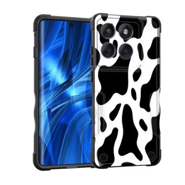 Imagem de EFGWSDER Capa para Moto Edge 2025, [camada dupla][proteção contra quedas de grau militar de 3,5 metros] Capa resistente à prova de choque para Motorola Moto Edge 2025 de 6,7 polegadas, estampa de vaca