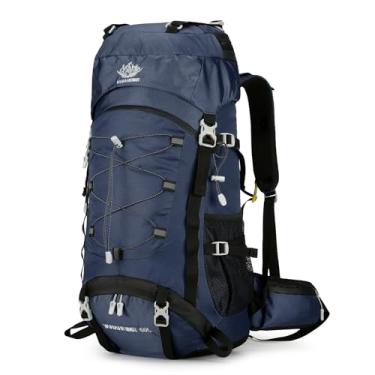 Imagem de CIADAZ Mochila de acampamento de grande capacidade 60L Mochila impermeável para montanhismo para caminhadas e viagens
