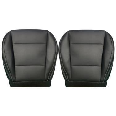 Imagem de SHTLYH Capa de assento inferior perfurada de couro de microfibra preta para Subaru Outback 2015-2019