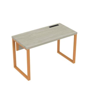 Imagem de Mesa Plataforma Unica 120x60 Pe40 Castanheira Natural-laranja Picasso