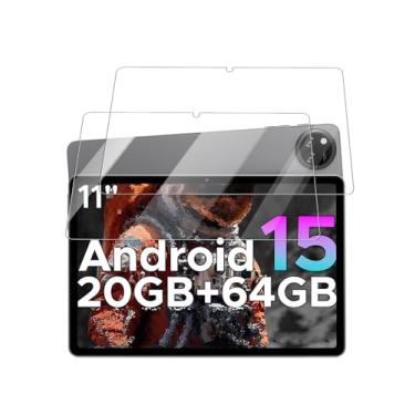 Imagem de Protetor de tela para tablet DOOGEE Tab A9+ Android 15 de 11 polegadas, película de vidro temperado 9H antiarranhões fácil de instalar, sem bolhas, pacote com 2