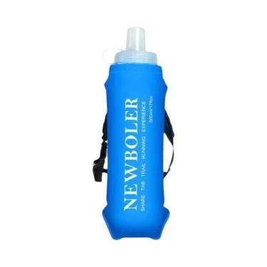 Imagem de Garrafa De Água Dobrável Antiderrapante De TPU 500ml NEWBOLER Com Puls