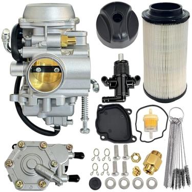 Imagem de Carburador com bomba de combustível e kit de filtro de ar compatível com Polaris Sportsman 400 500 600 700, Magnum 325 330 425 500, Ranger 400 425 500, Trail Blazer 330, Trail Boss 325 330 OE# 3131441