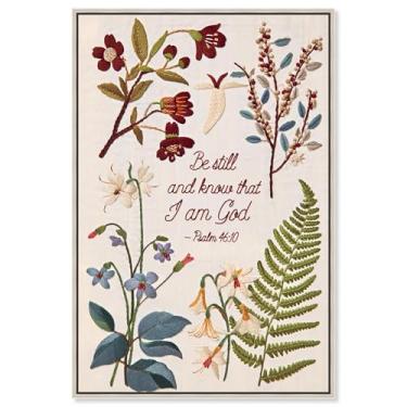 Imagem de Faith's Bloom Impressão em tela Jesus Wall Art por Art Remedy, moldura prata, 50 x 76 cm