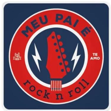 Imagem de Luminária Box Slim “MEU PAI É ROCK” – LED Decorativo com Alimentação USB e Design Motivacional!