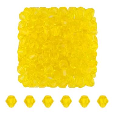 Imagem de Mandala Crafts Contas de cristal bicone de girassol de 8 mm – 200 contas de vidro facetadas para fabricação de joias, pulseiras, colares, brincos e contas