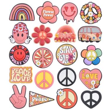 Imagem de Sorriso Face, berloques, crianças, meninos, meninas, acessórios de flores coloridas para presentes de aniversário, WorldPeace, Small