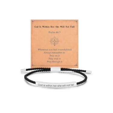 Imagem de Pulseira de tubo motivacional Dont Let The Hard Days Win para mulheres, envoltório ajustável à mão, aço inoxidável, joias inspiradoras para presentes, Medium, Aço inoxidável, Sem Pedra Preciosa