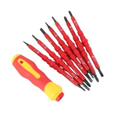 Imagem de WALFRONT Conjunto de Chave de Fenda Elétrica Isolada Multifuncional Lâmina Intercambiável Ferramentas Eletricista