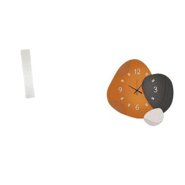 Imagem de Whtkoph Abajur de Papel para Sala de Estar E Relógio de Parede Moderno, Ornamento Decorativo para Quarto, Banheiro, Restaurante, Casa, Festas