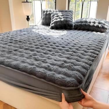 Imagem de Jogo de lençol Queen, lençol com elástico, sem bolinhas, resistente a rugas, design de bolso profundo, durável, resistente ao desbotamento, fácil manutenção, preto | 120 x 200 cm