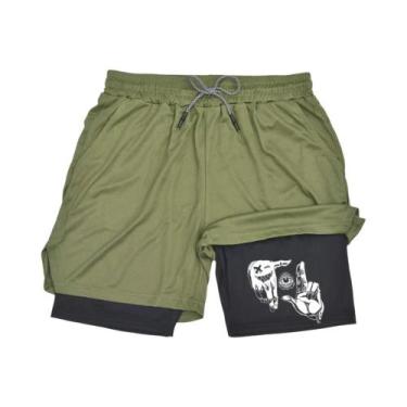 Imagem de Shorts Masculinos De Secagem Rápida 2 Em 1 Para Corrida, Exercícios E 