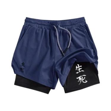 Imagem de Shorts Masculinos De Secagem Rápida Para Corrida Com Bolso Para Celula