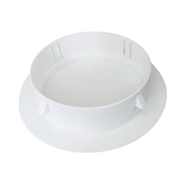 Imagem de Generic Placa de cobertura para orifício no teto, painel decorativo branco, acessório versátil, acabamento para orifício de luz embutida em aberturas de teto, 156 a 190 Furos