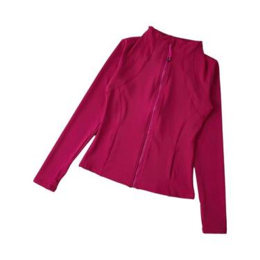 Imagem de Moletom Feminino De Manga Longa Para Yoga, Corta-Vento, Roupas Esporti