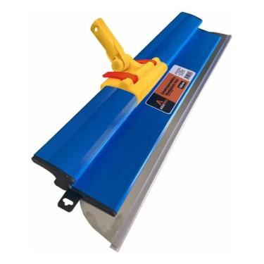 Imagem de Desempenadeira De Aço Inox 60cm Para Massa Corrida + Suporte - Arapro