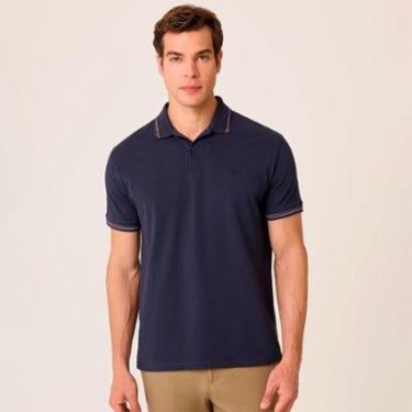 Imagem de Camisa Polo Dudalina Jacquard Diagona Masculino-Masculino