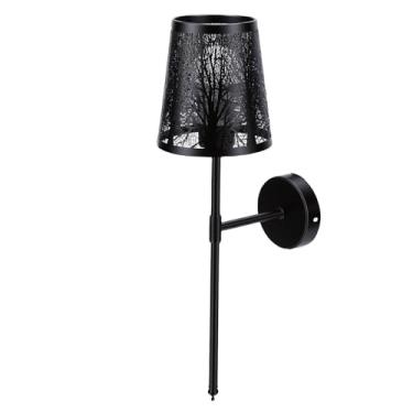 Imagem de Asixxsix Arandelas de Parede, Luz de Cabeceira Oca RGB Regulável Com Controle Remoto, Lâmpadas de Parede LED Operadas por Bateria Recarregável, Luz de para Sala de Estar, Quarto,