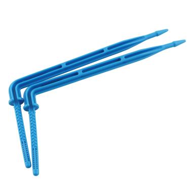 Imagem de LQ Industrial 100 peças 37 x 108 mm estacas de suporte de irrigação de plástico para plantas internas e flores sistema automático de irrigação por gotejamento fácil instalação ferramenta de irrigação