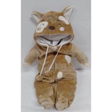 Imagem de Macacão Luxo Pelo Fleece Unissex Bebê Inverno LessaKids 9287-Unissex