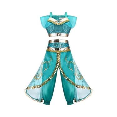 Imagem de Fantasia De Princesa Jasmine Para Meninas, Fantasia De Lâmpada Mágica 