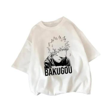 Imagem de Camiseta De Verão Feminina De Manga Curta Com Estampa De My Hero Acade