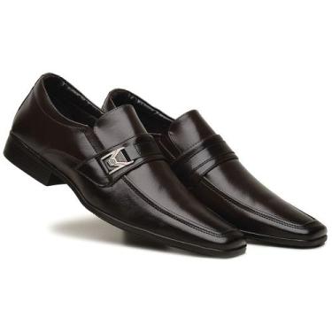 Imagem de Sapato Social Confort Macio Confortável Luxo 70154 Cafe - Bertelli, 44
