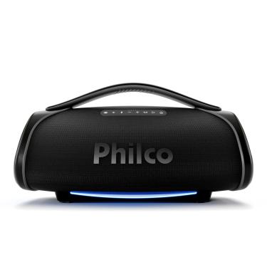 Imagem de Caixa de Som Portátil Philco Boombox PBX01 300W Bluetooth 30h Bateria Flash Light Preta