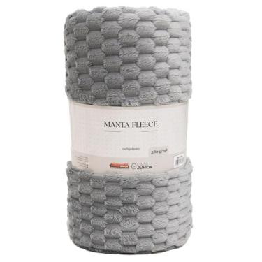 Imagem de Manta Microfibra Fleece Queen 2,20x2,40m 280g/m² CS Júnior, Cinza