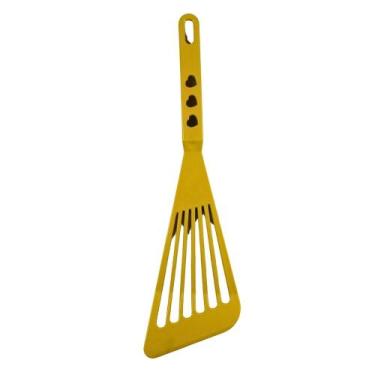 Imagem de Espátula de Plástico Colorida Fritura 27x8 cm Cor:Amarelo - Fortplast,