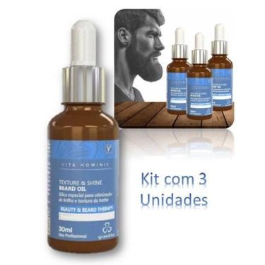 Imagem de Óleo Para Barba Grandha com 3 Vita Hominis Brilho de Textura 30ml