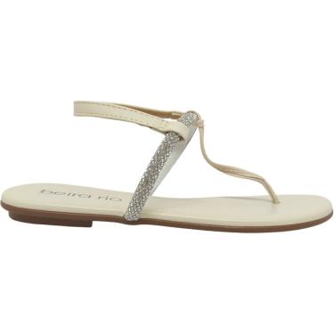 Imagem de Sandália Dedo Feminina Rasteira Casual Básica Dia a Dia Passeio Trabalho Com Strass  Beira Rio 8384.769