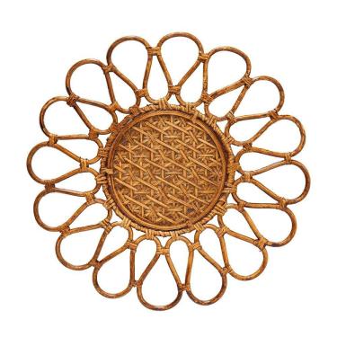 Imagem de Jogo Americano Copa E Cia Avulso Rattan E Bambu Solar Palha