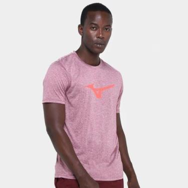 Imagem de Camiseta Mizuno Spark Masculina, Vermelho, Branco, GG