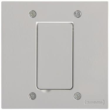 Imagem de Tampa 1 Posto 4x4 Para Piso Tramontina Modular Cinza