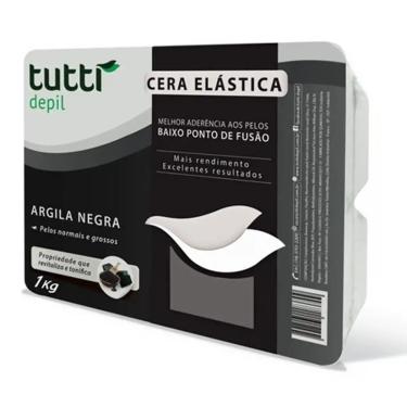 Imagem de Cera Quente Elástica Argila Negra Tutti Depil 1Kg