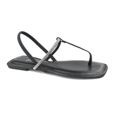 Imagem de Sandália Godiva Feminina Tira Strass Elegância-Feminino