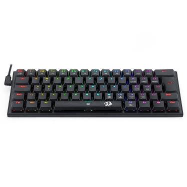 Imagem de Teclado Mecânico Gamer Redragon Anivia, RGB, Switch Brown, ABNT 2, Preto - K614-RGB (PT-BROWN)-Unissex