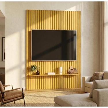 Imagem de Painel Ripado Trento em Mdf 240cmx143cm - Dj Móveis