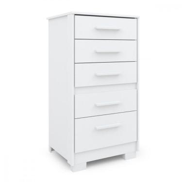 Imagem de Cômoda Gaveteiro Primacy 5 Gavetas Branca Batrol Branco
