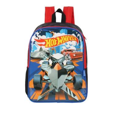 Imagem de Mochila Infantil HOT Wheels Escolar - Luxcel