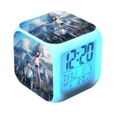 Imagem de Despertador digital LED Infinite Kings Square 8x8x8cm - yiweisai