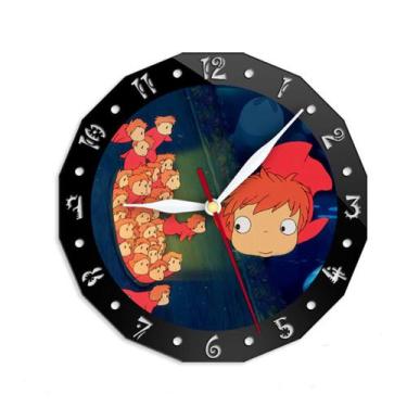 Imagem de Relógio de parede Ponyos Cliffs Silent Non-Ticking 15 cm de vidro+acrí