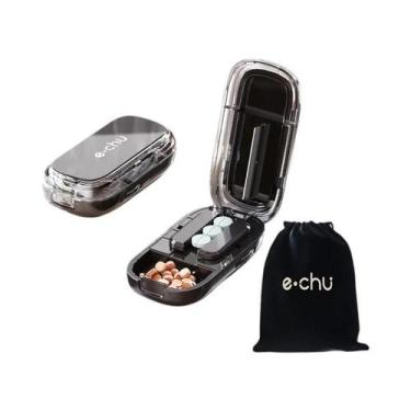 Imagem de Cortador E Divisor De Comprimidos Grande E Pequeno Com Compartimento D