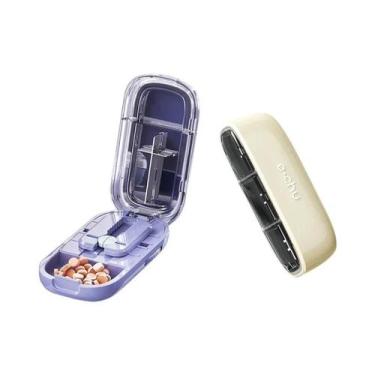 Imagem de Cortador E Divisor De Comprimidos Grande E Pequeno Com Compartimento D