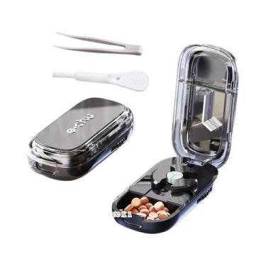 Imagem de Cortador E Divisor De Comprimidos Grande E Pequeno Com Compartimento D