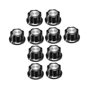 Imagem de Kit Com 10 Botões De Controle De Volume Para Potenciômetro, Eixo De 6,