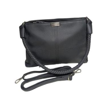 Imagem de Bolsa Feminina Transversal Tiracolo Preto AL2470PT - Semax
