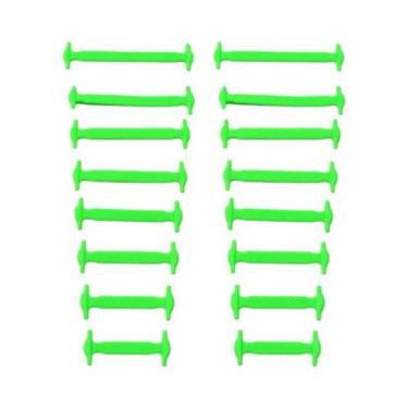Imagem de Cadarços De Silicone Elástico 16 Peças: Cadarços Rápidos E Práticos Pa
