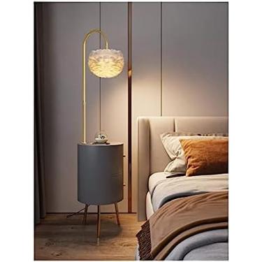 Imagem de Mesa-de-cabeceira Mesa-de-cabeceira Inteligente Simples Luxo Carregamento Pequeno Quarto Estreito Aparador Redonda Gaveta De Cabeceira Armário De Cabeceira,Ouro,Pleasant63